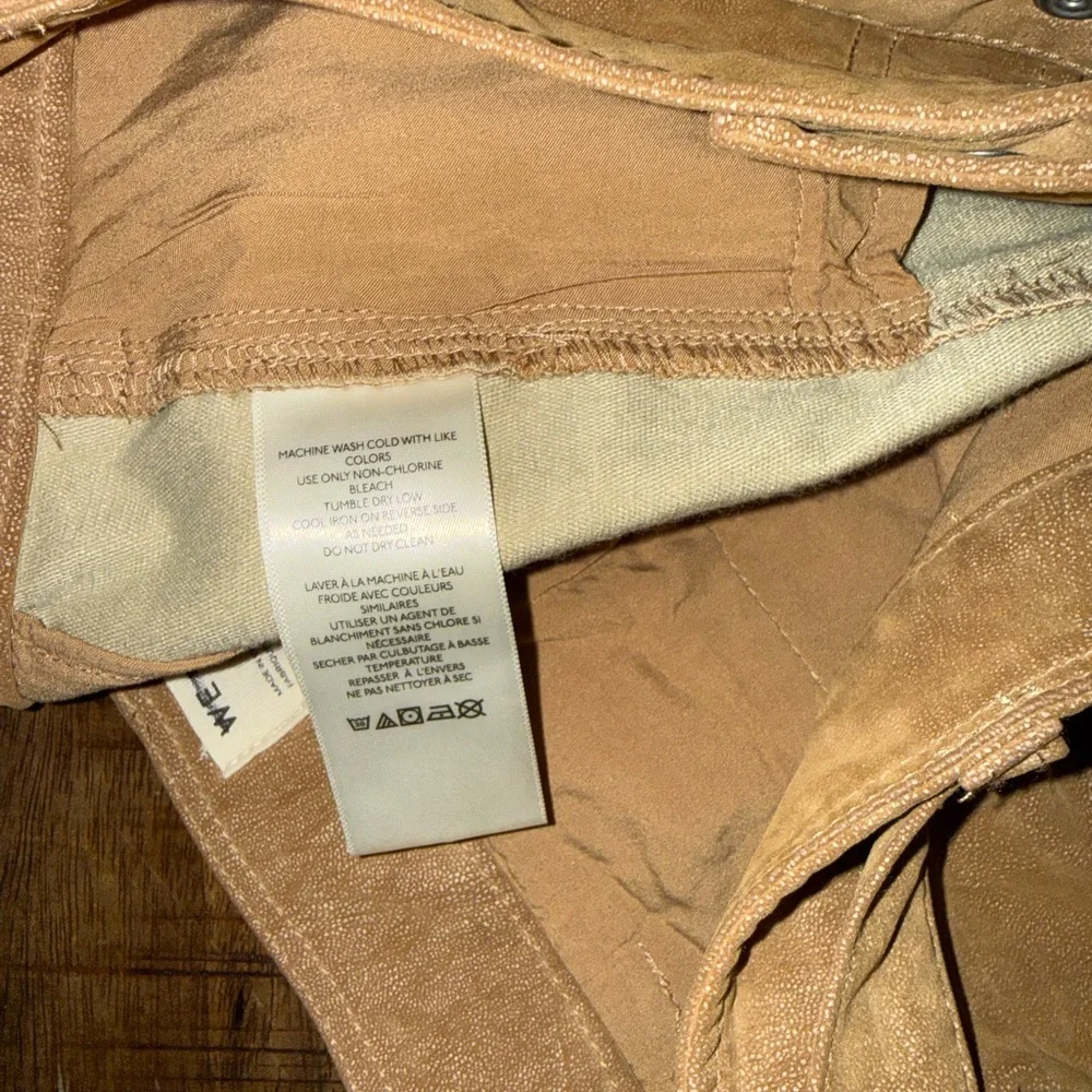We The Free Suede Studded Tan Shorts